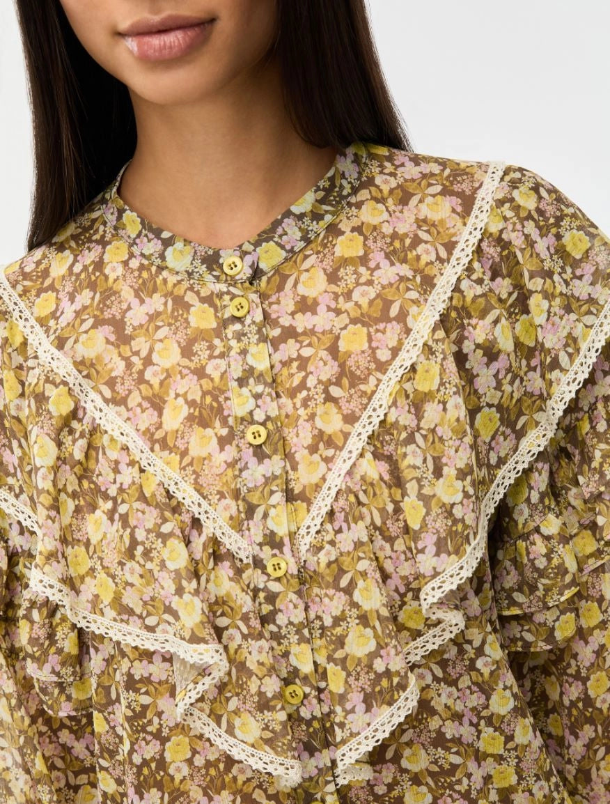 Iblues Iblmitico Printed Ruffle Shirt