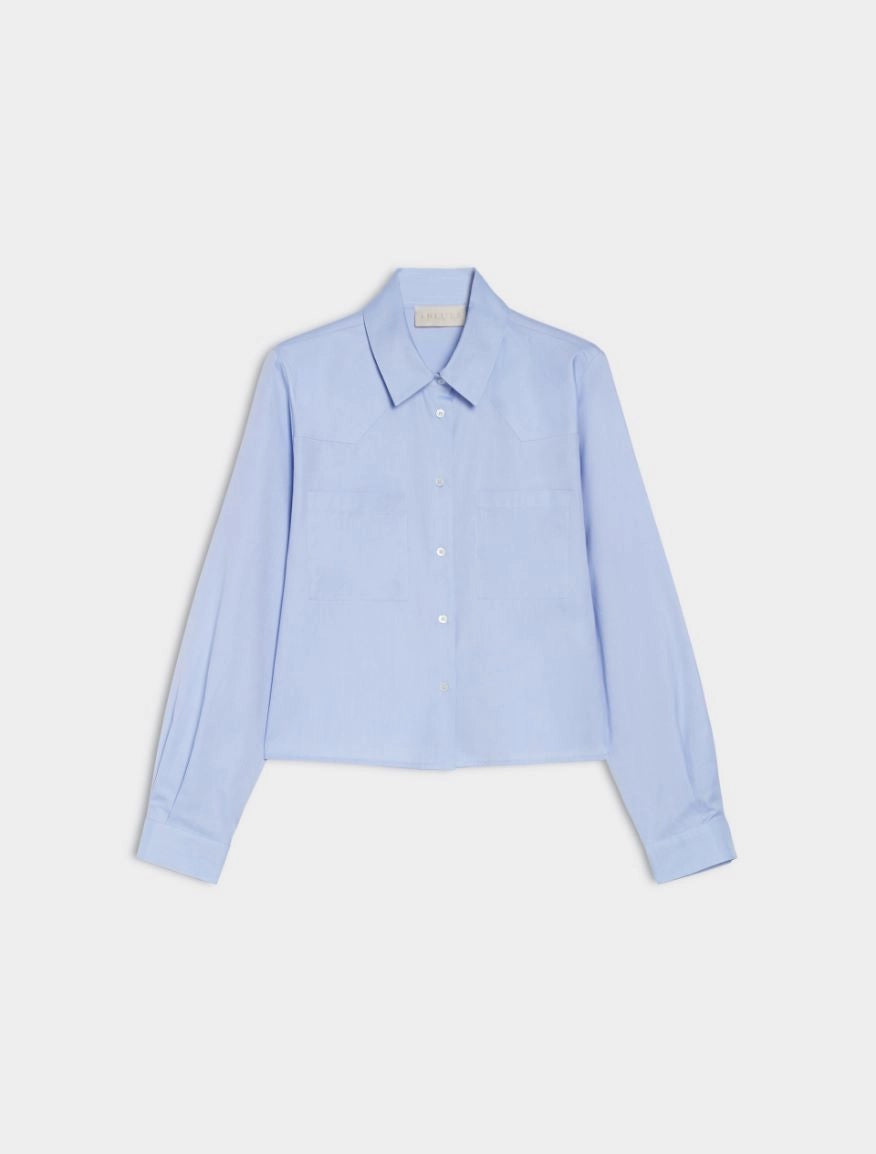 Iblues Iblcerto Boxy style Sky Blue Shirt