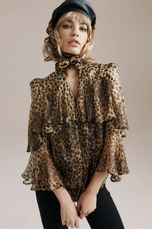 Queens Of Archive Bea Cape Blouse