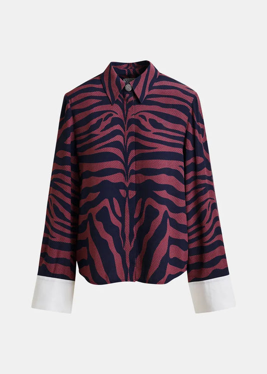 Essentiel Antwerp Ishow Zebra Print Shirt