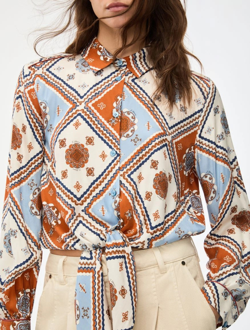 Iblues Iblpattino Vibrant Print Shirt