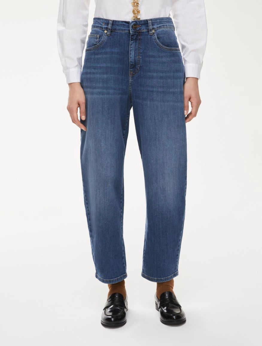 Iblues Charlotte Barrel Leg  Denim Jeans