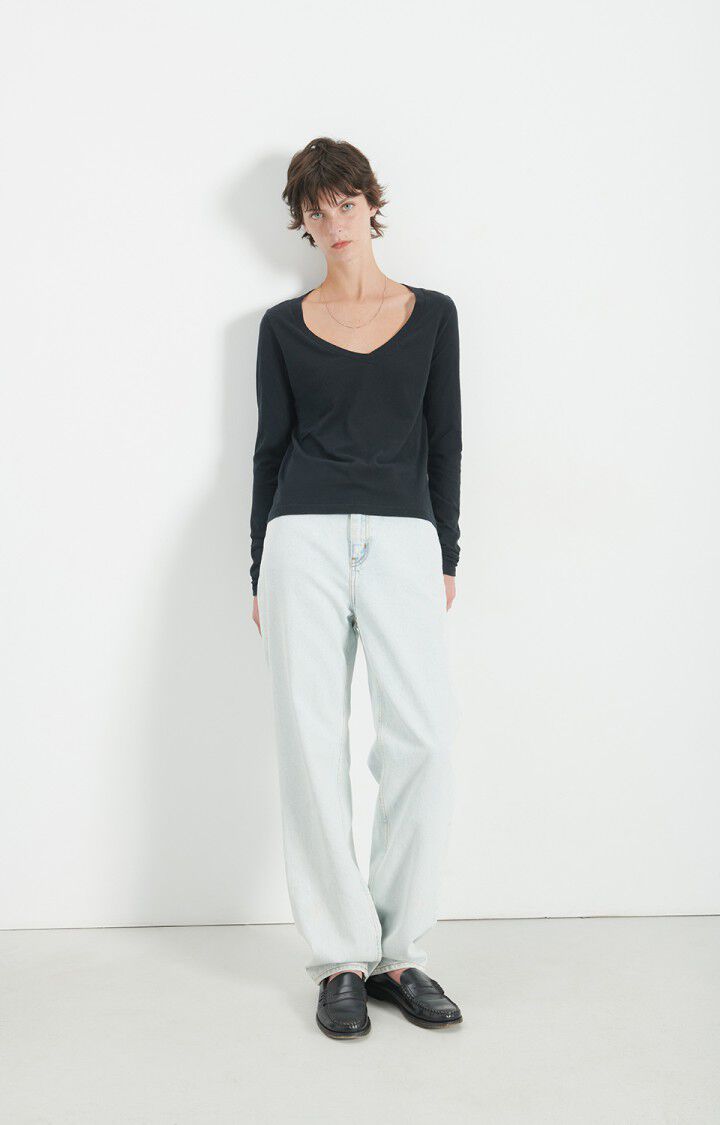 Gamipy Black Long Sleeve Top