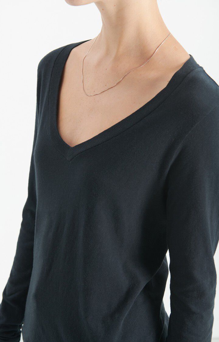 Gamipy Black Long Sleeve Top