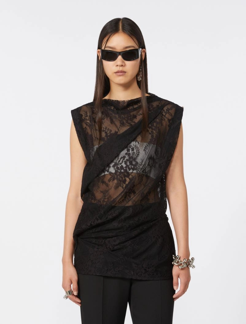 Sportmax  Lace Black Top