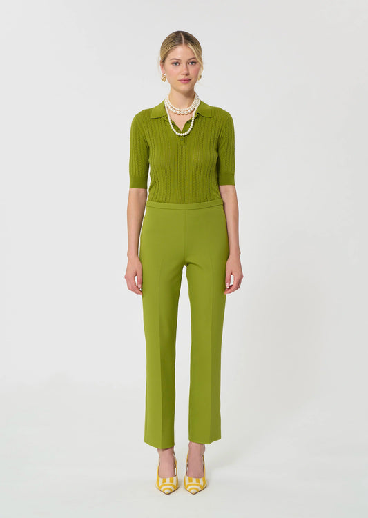 Tara Jarmon Paulin Apple Green Trousers
