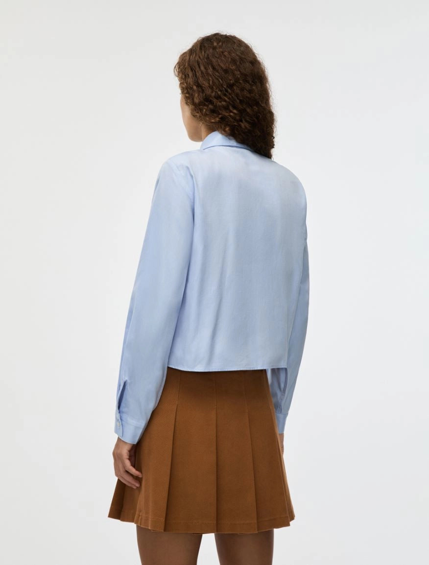 Iblues Iblcerto Boxy style Sky Blue Shirt