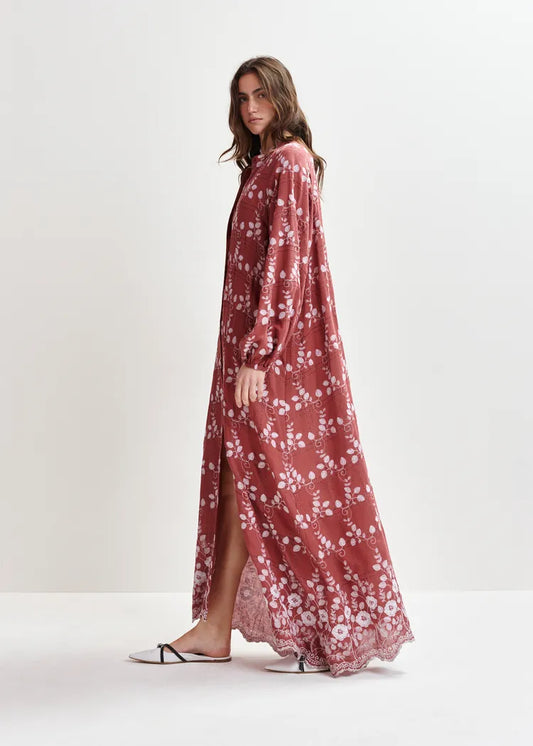 Essentiel Antwerp Hangeles Embroidered Maxi Dress