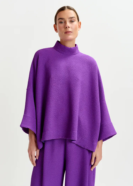 Essentiel Antwerp Iscratch Mauve kimono Style Top
