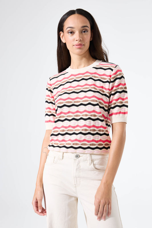 Garcia Striped Short Sleeve Jumper