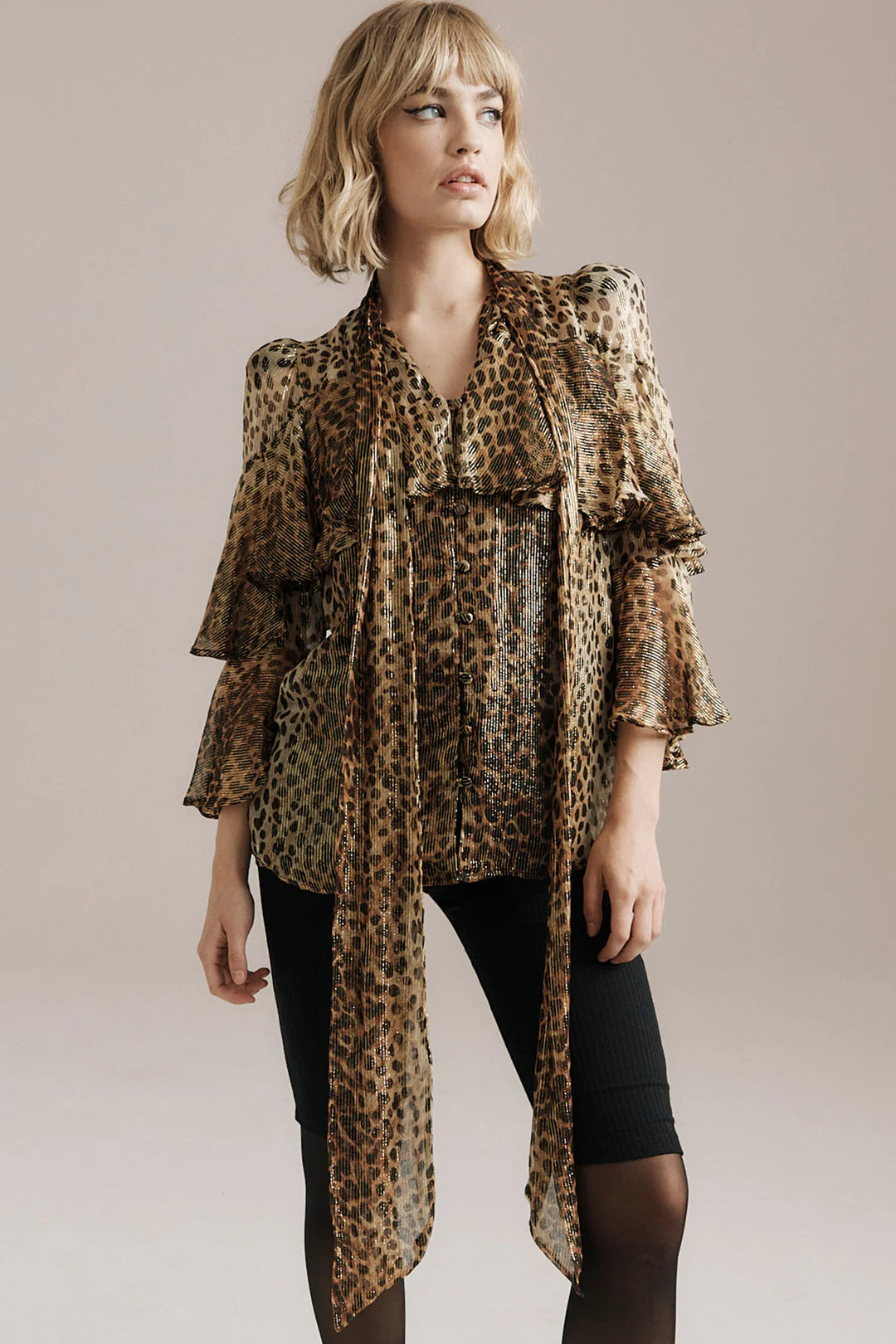 Queens Of Archive Bea Cape Blouse