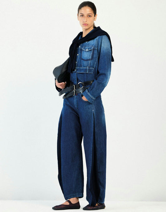 High Howl Indigo cotton denim jeans with side insert