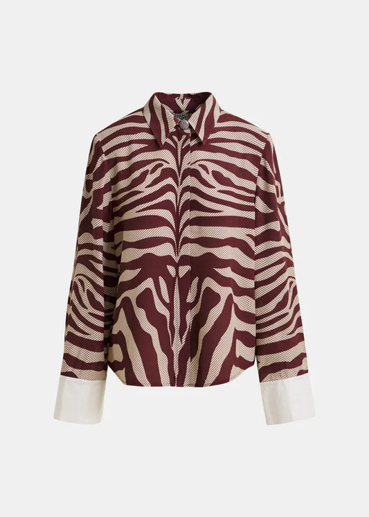 Essentiel Antwerp Ishow Zebra Print Shirt