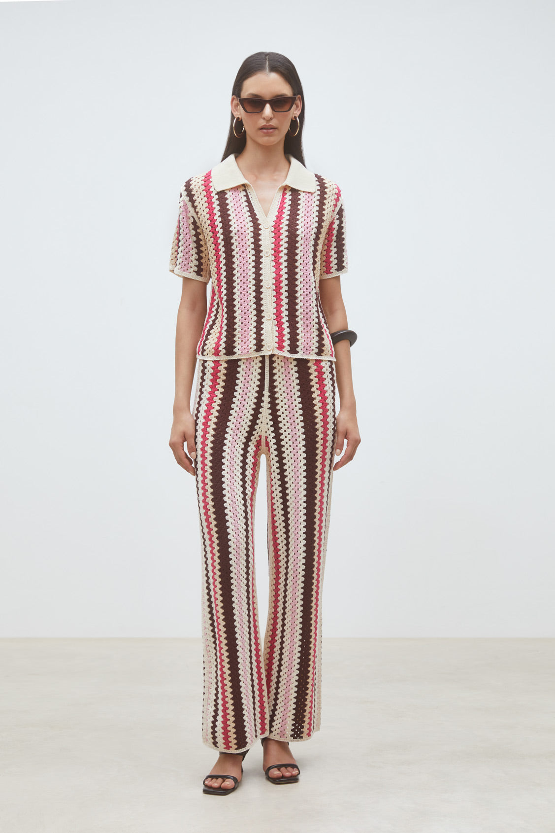 Suncoo Gigi Zig Zag Printed Top