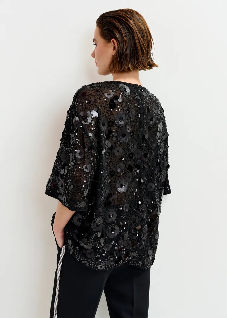 Essentiel Antwerp Isparkle Sequin Tape Top