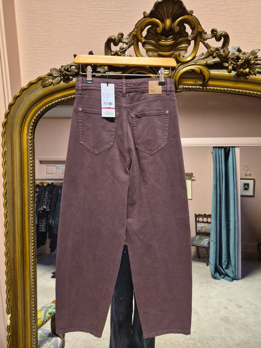 Raffaello Rossi Hanni 7/8 Authentic Denim Burgundy