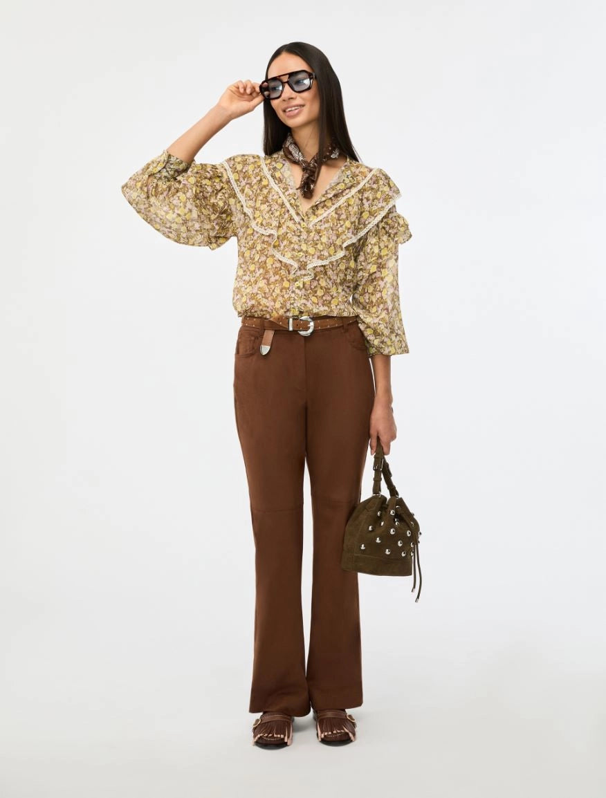 Iblues Iblmitico Printed Ruffle Shirt