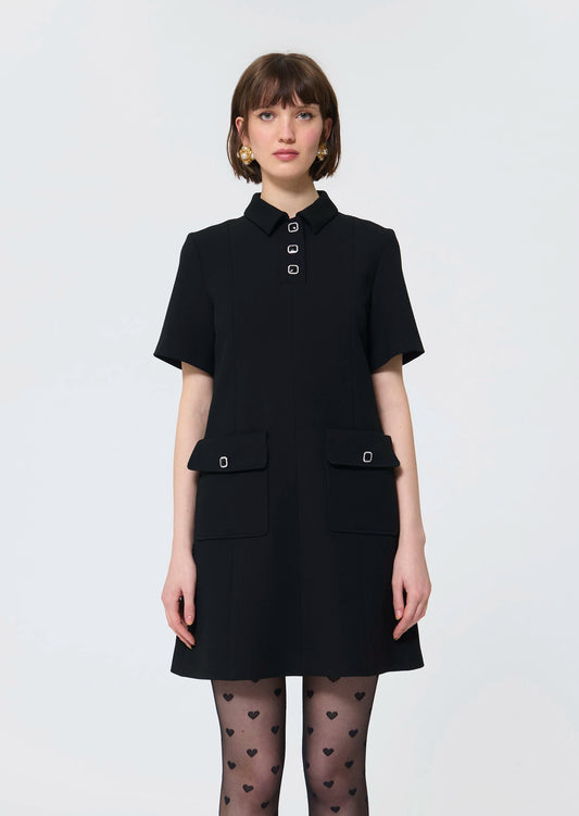Tara Jarmon Roanne Black Dress