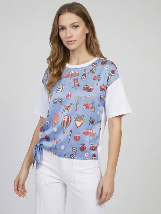 Vilagallo T-Shirt With Vintage Print