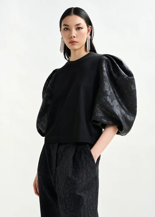 Essentiel Antwerp Imortal T Shirt Fabric Sleeve
