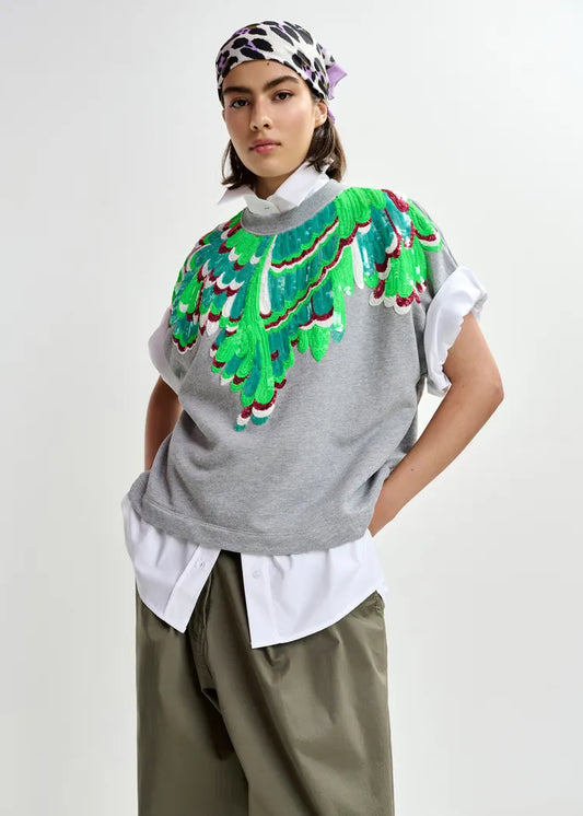 Essentiel Antwerp Jolies Embroidered Sweatshirt