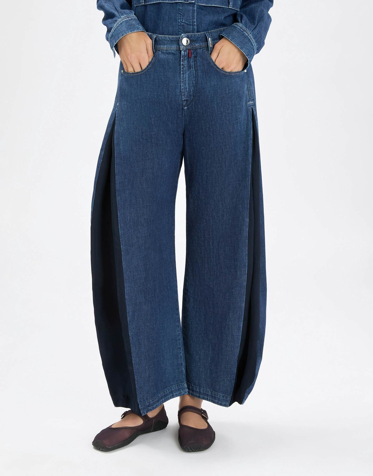 High Howl Indigo cotton denim jeans with side insert