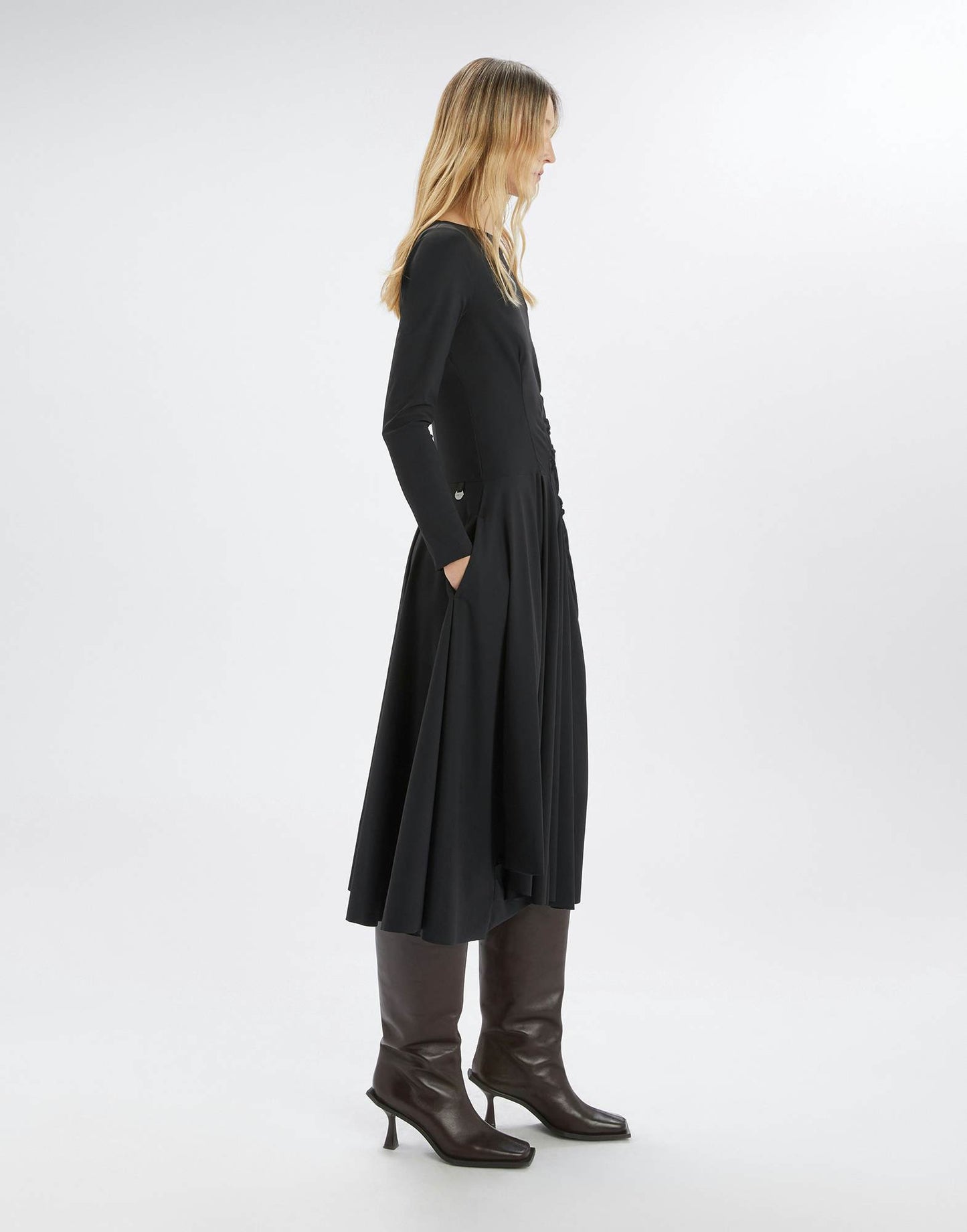 High Canticle Black Dress