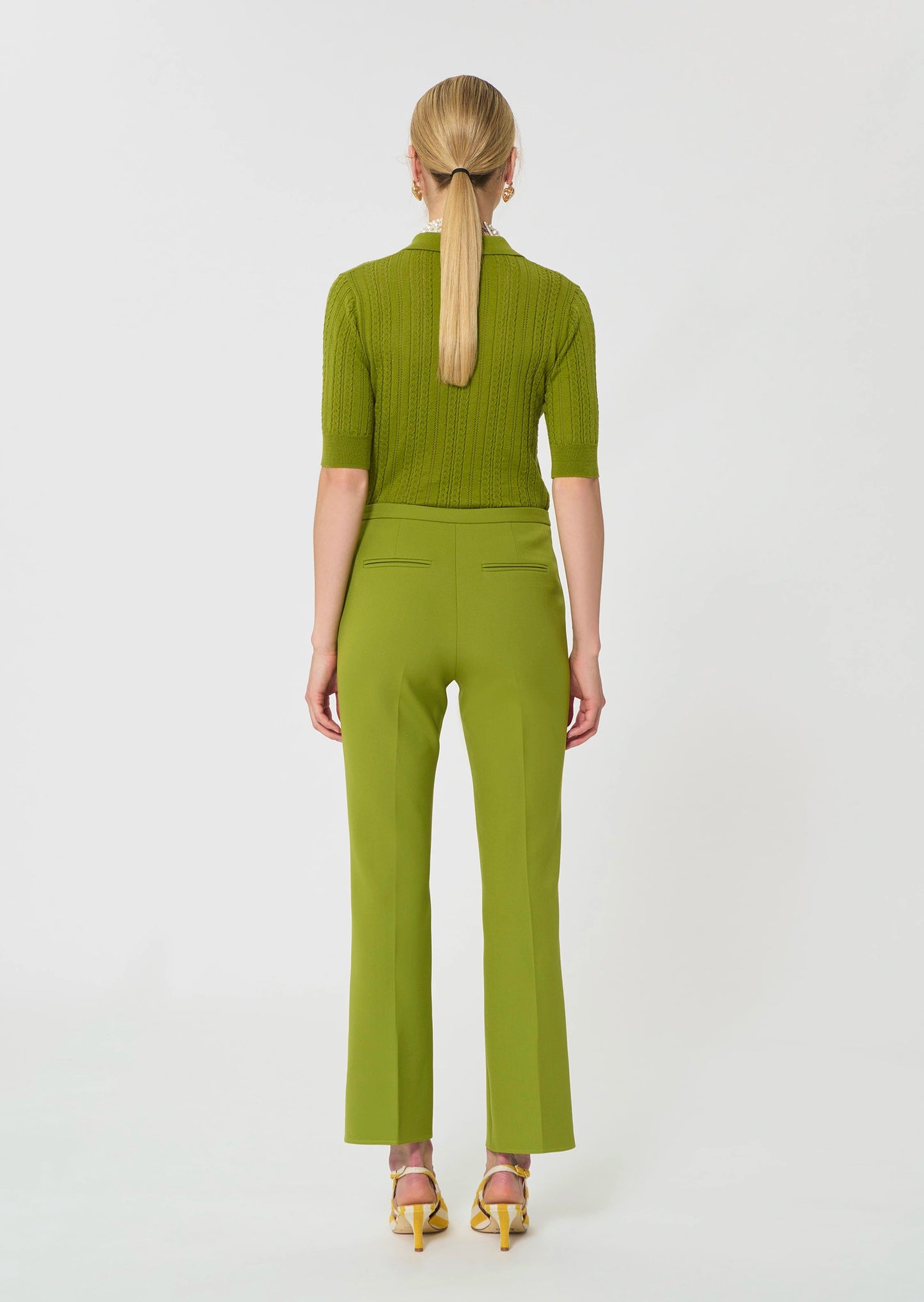 Tara Jarmon Paulin Apple Green Trousers