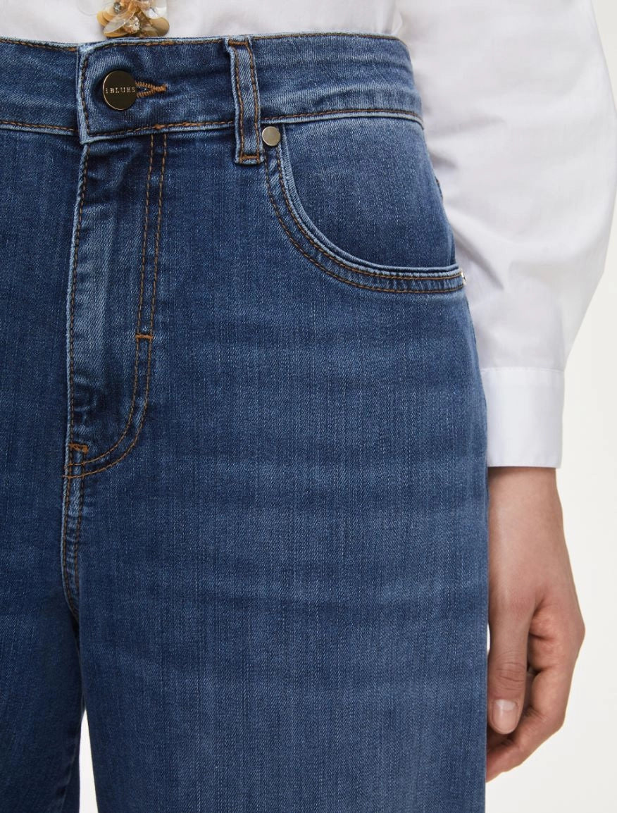 Iblues Charlotte Barrel Leg  Denim Jeans