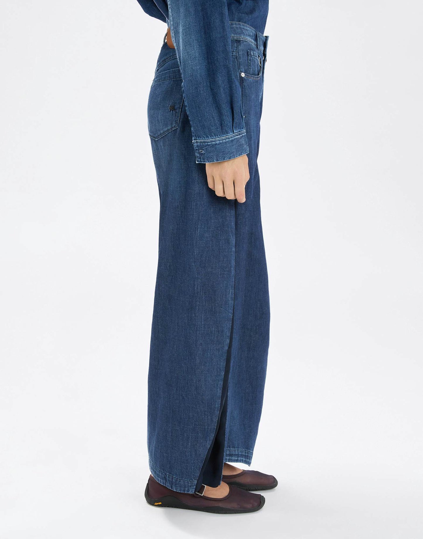 High Howl Indigo cotton denim jeans with side insert