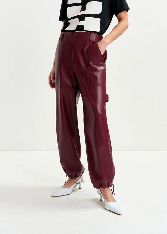 Essentiel Antwerp Faux Leather Trousers