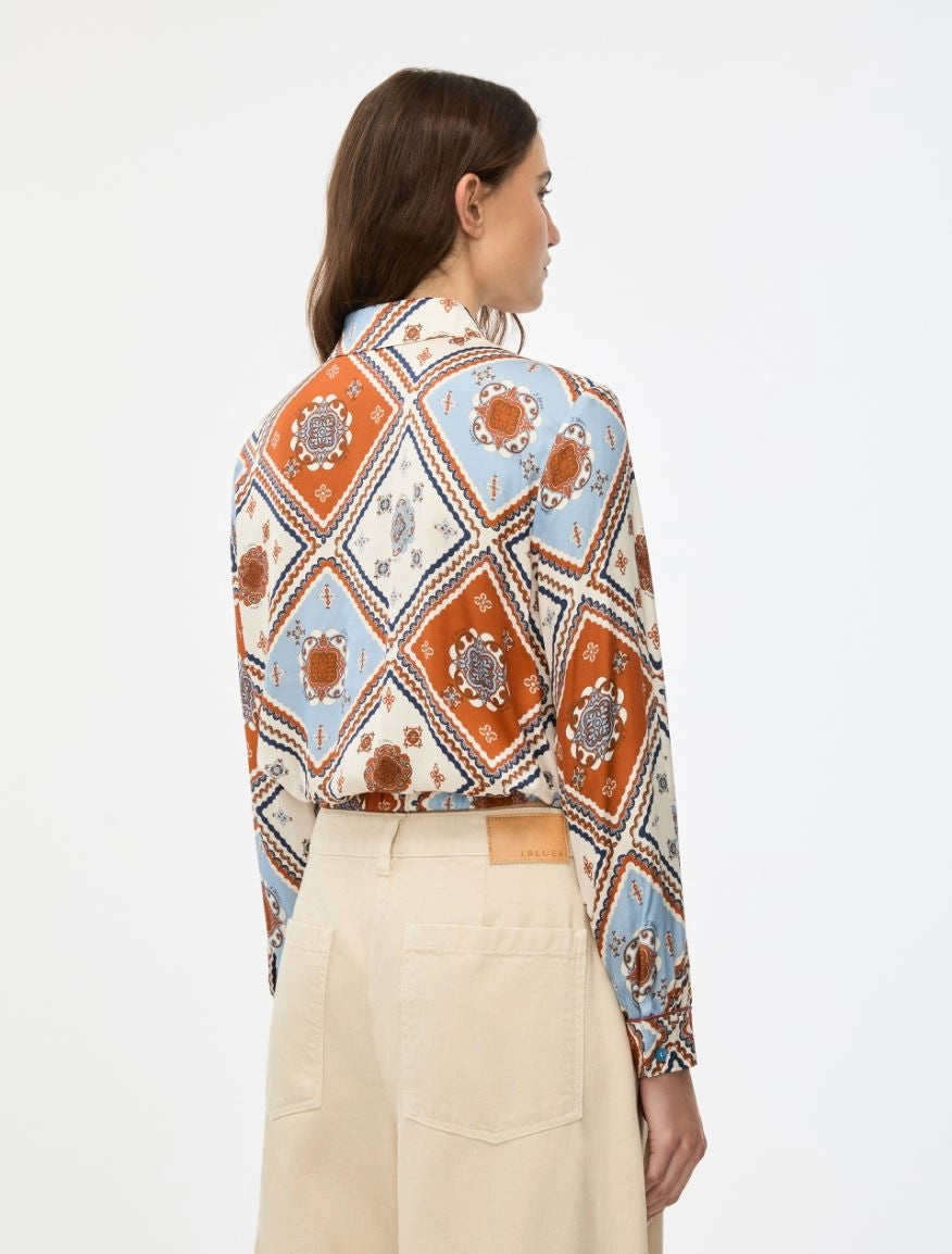 Iblues Iblpattino Vibrant Print Shirt