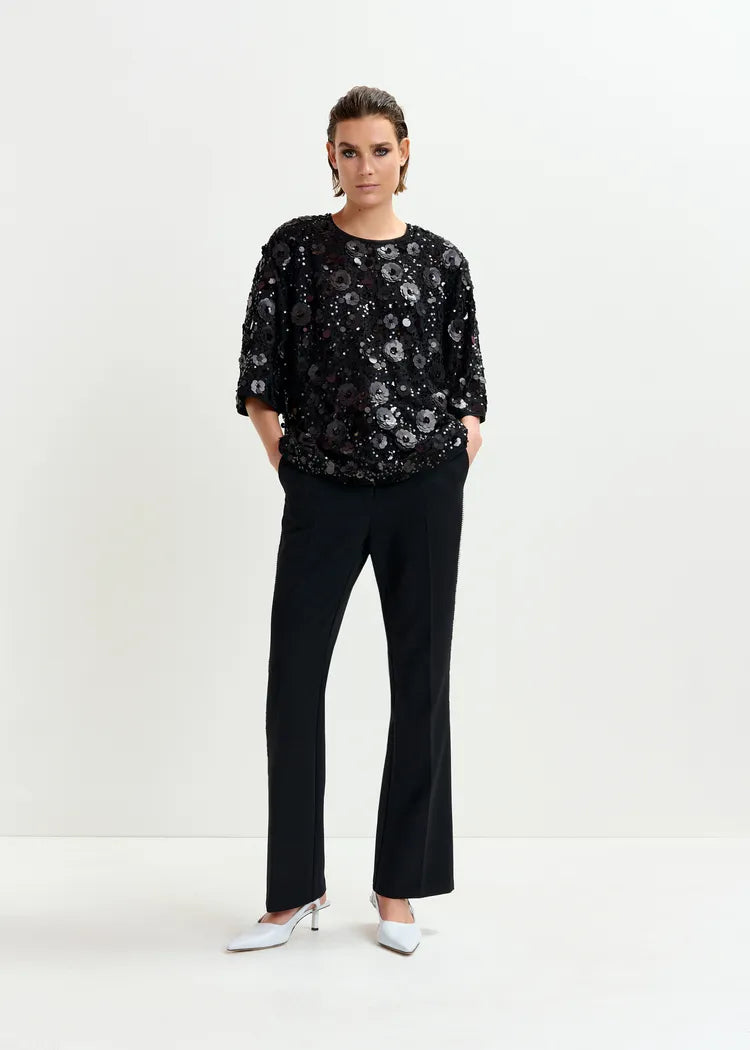 Essentiel Antwerp Isparkle Sequin Tape Top