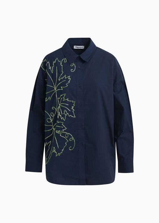 Essentiel Antwerp Illegal Embellished Shirt Black