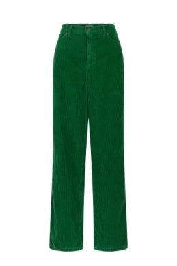 Straight Leg Green Corduroy Trouser