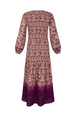 Bohemian Hindi Smocked Dress