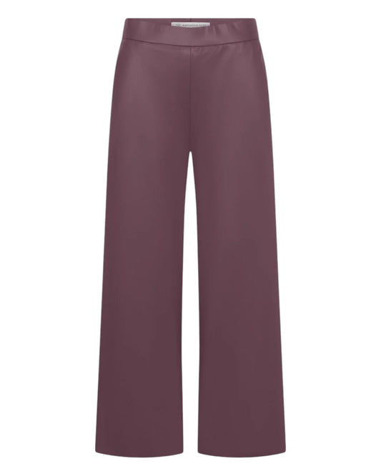 Raffaello Rossi  Palina 6/8 Vegan Nappa Leather Trousers Burgundy