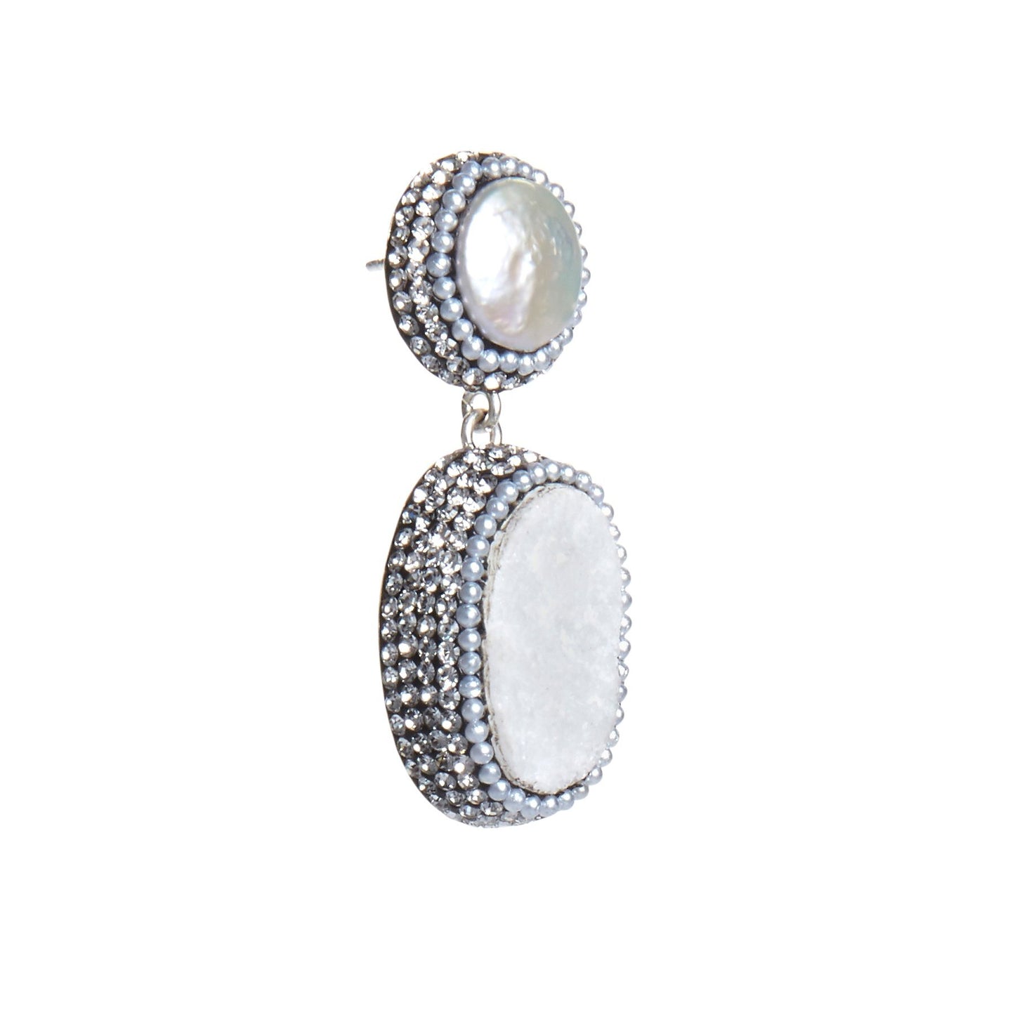 White Chalcedony Earrings