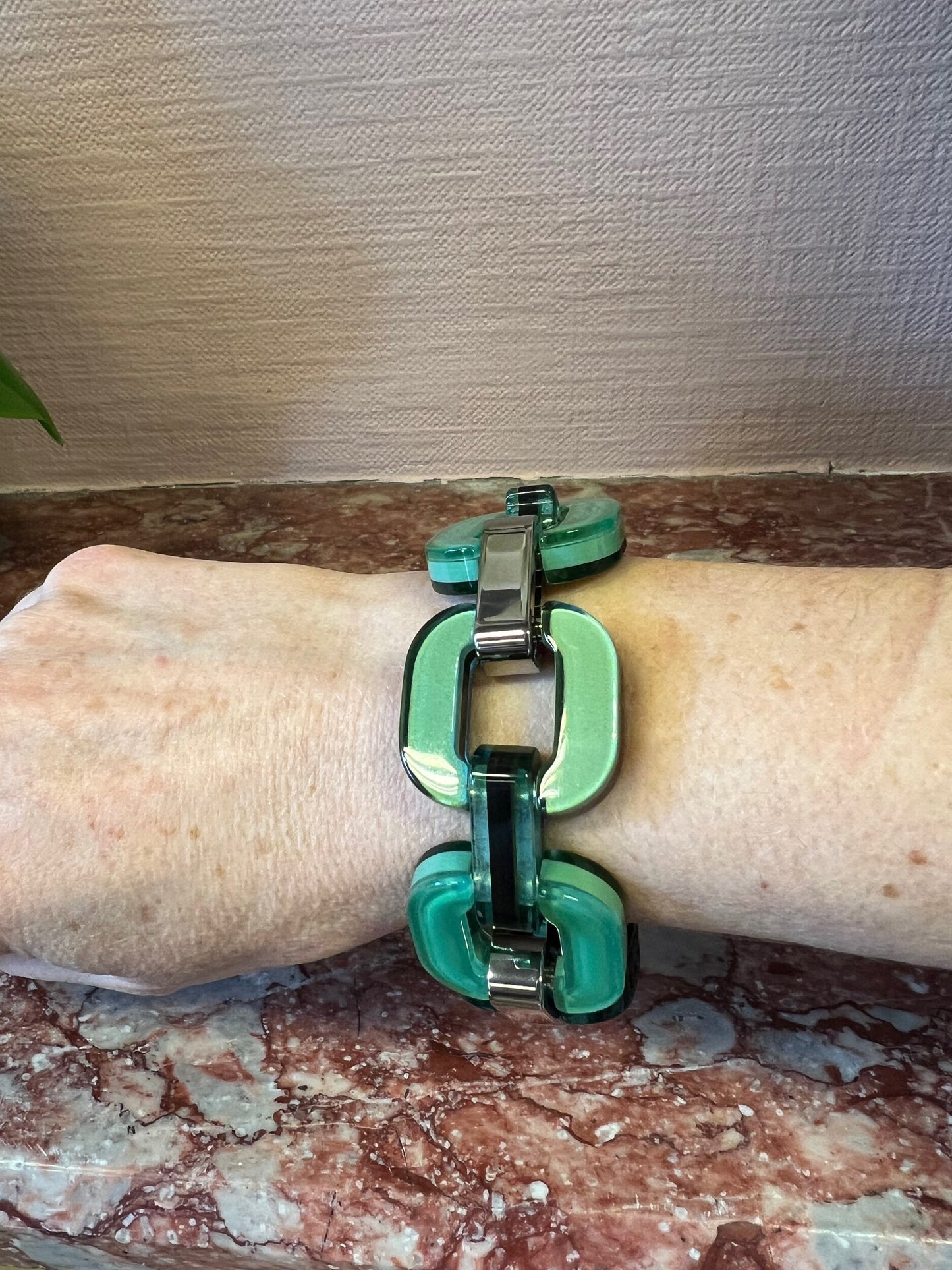 Sage and Olive Green Bracelet