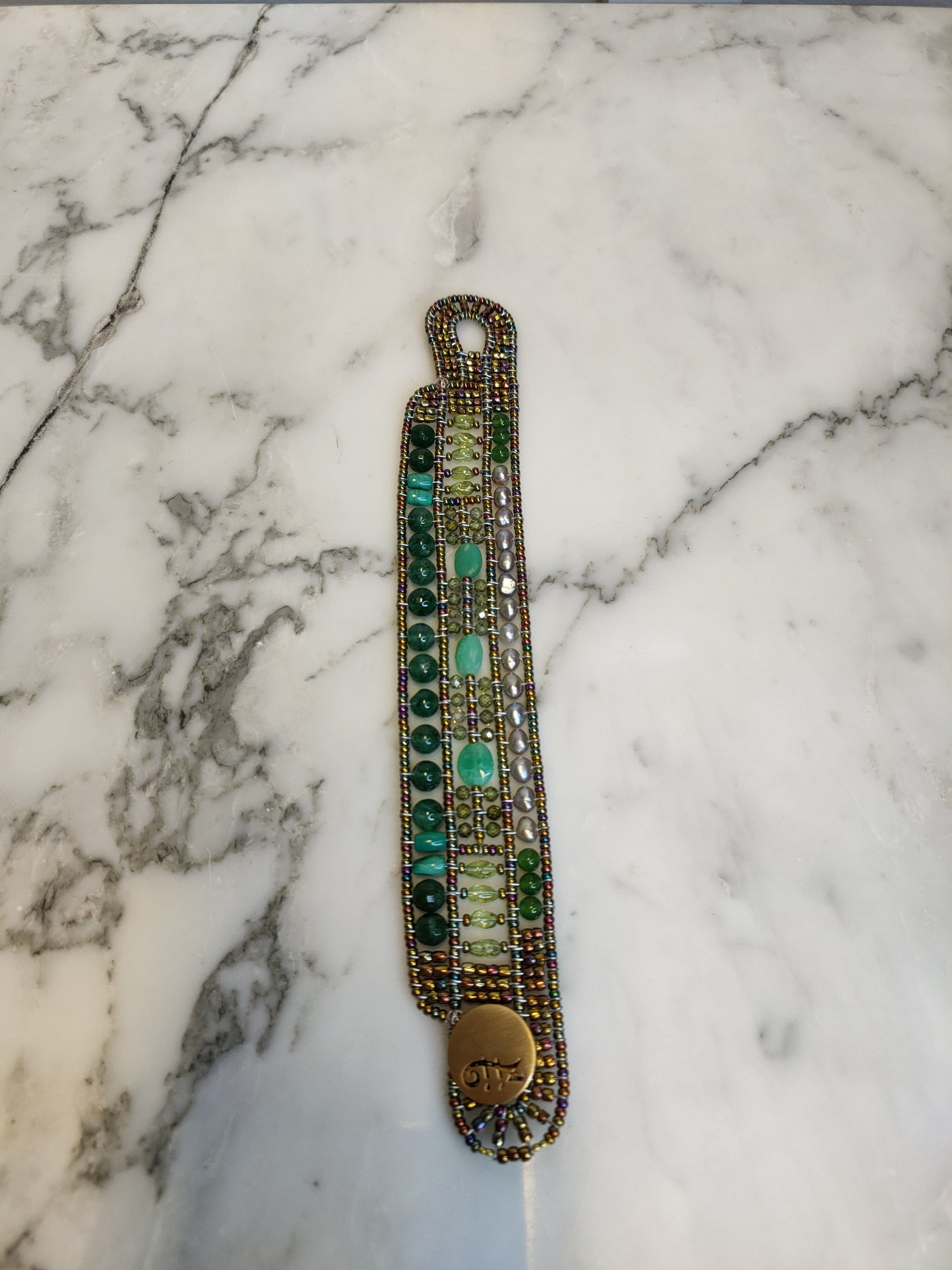 Shinju Liberty Green Bracelet